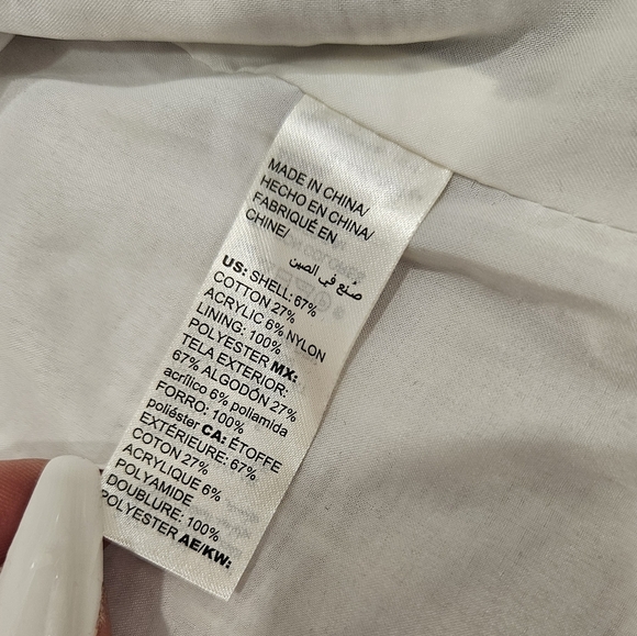 NWT ✨️ WHBM Purple Tweed Blazer - SIZE 8P - Picture 15 of 16